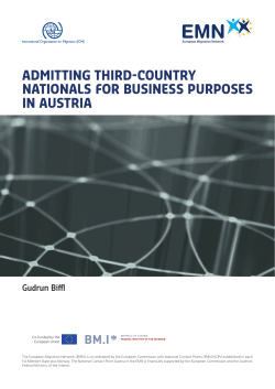 admitting third-country nationals for business purposes in austria