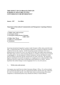the effect of globalization on european welfare states: convergence