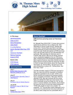June 2015 - St. Thomas More High School
