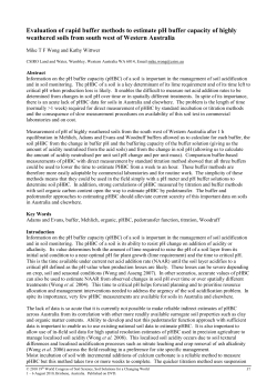 Evaluation of rapid buffer methods to estimate pH buffer capacity of