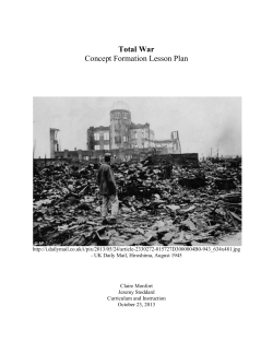 Total War Concept Formation Lesson Plan