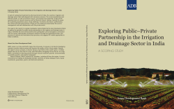 Exploring Public–Private Partnership in the Irrigation and Drainage