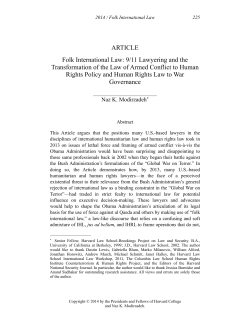 Folk International Law - Harvard National Security Journal