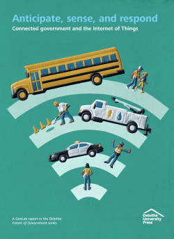 Anticipate, sense, and respond