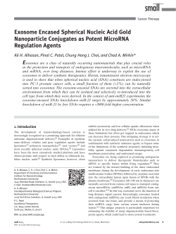 Exosome Encased Spherical Nucleic Acid Gold Nanoparticle