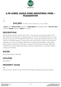 6.98 Acres, Eagle Ford Industrial Park - Pleasanton