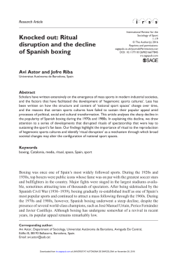 Knocked out: Ritual disruption and the decline of Spanish