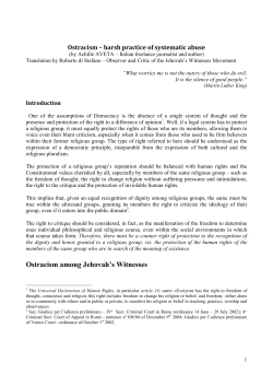 Ostracism &ndash; harsh practice of systematic abuse