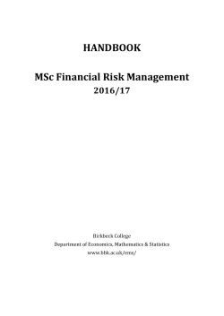 Provisional Student Handbook for 2016/2017