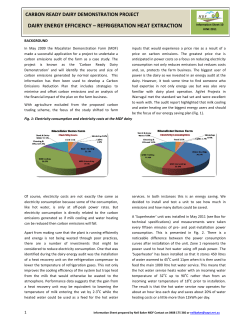 MDF Heat recovery unit info sheet