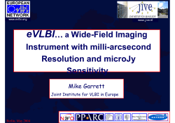 eVLBI: A wide field imaging instrument with milliarcseond resolution