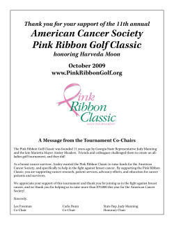 Thank You For Your Support Of The 11th Annual American Cancer