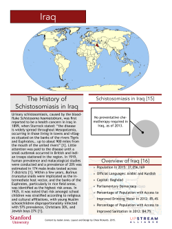 Iraq - Schistosomiasis Around the World