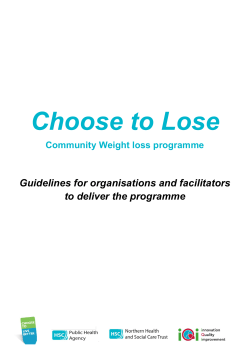 Choose to Lose - Making Life Better Together