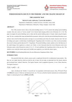 period doubling route in the periodic and the