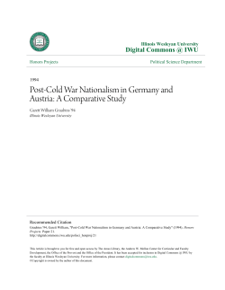 Post-Cold War Nationalism in Germany and Austria: A Comparative