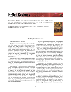 The Thirty Years` War for Texas - H-Net