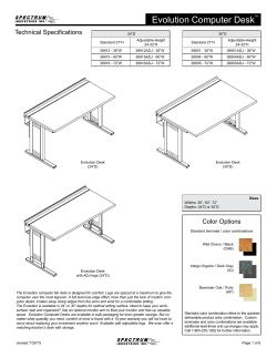 Evolution Computer Desk&trade;