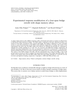 Experimental response modification of a four‐span bridge retrofit