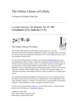 No Treason. No. VI. The Constitution of No Authority