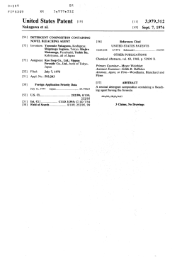 Detergent composition containing novel bleaching agent