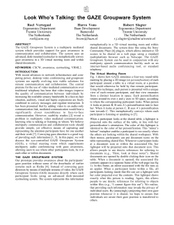 Look who`s Talking-GAZE