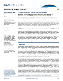 Primordial metallic melt in the deep mantle