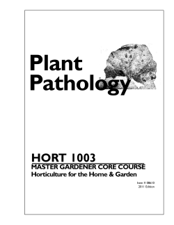 HORT 1003 - University of Minnesota Extension
