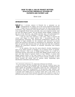 HOW TO SEE A JAR OF PEANUT BUTTER: EVALUATING