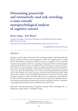 Dissociating proactively and retroactively cued task