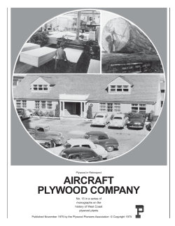Aircraft Plywood Company - APA &ndash; The Engineered Wood Association