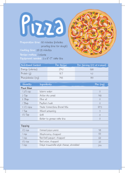 Preparation time: 60 minutes (includes proofing time for dough