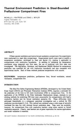 Thermal Environment Prediction in Steel-Bounded