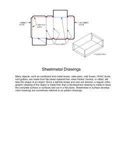 Sheetmetal Drawings