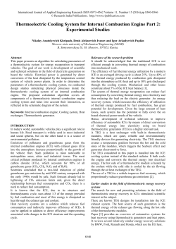 Thermoelectric Cooling System for Internal Combustion Engine Part 2