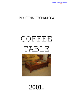 COFFEE TABLE - Board of Studies