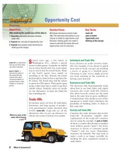 Opportunity Cost