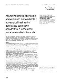 Adjunctive benefits of systemic amoxicillin and