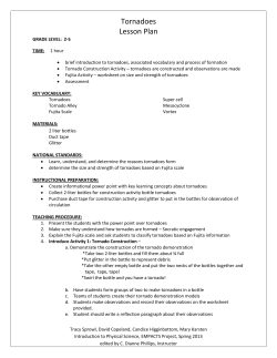 Tornadoes Lesson Plan