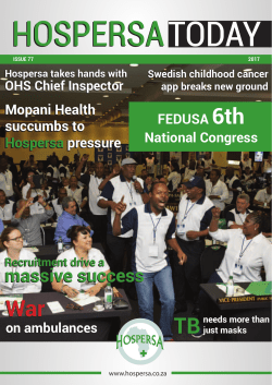 Hospersa Today Issue 77