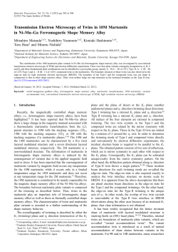 Transmission Electron Microscopy of Twins in 10M - J