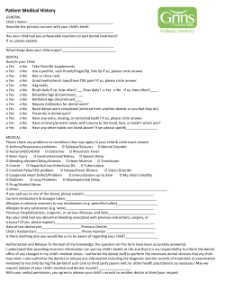 Medical History Form