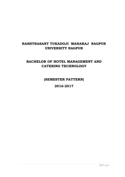 Bachelor of Hotel Management and Catering