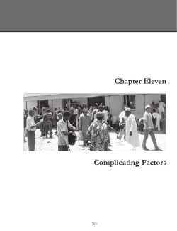 Chapter Eleven Complicating Factors