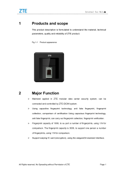 1 Products and scope 2 Major Function