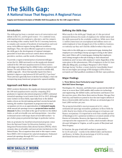 The Skills Gap - Economic Modeling Specialists
