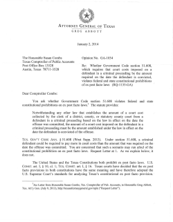 2014 Criminal Court Cost after Probation Completed (ex post facto)