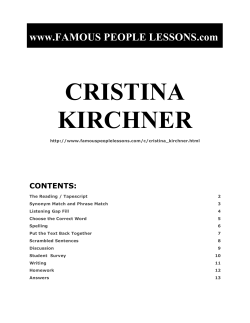 cristina kirchner - Famous People Lessons