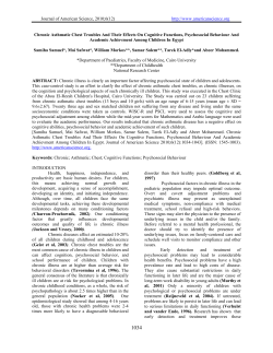 chronic asthmatic chest troubles and their effects on cognitive