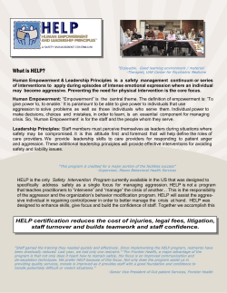 Seclusion and Restraint